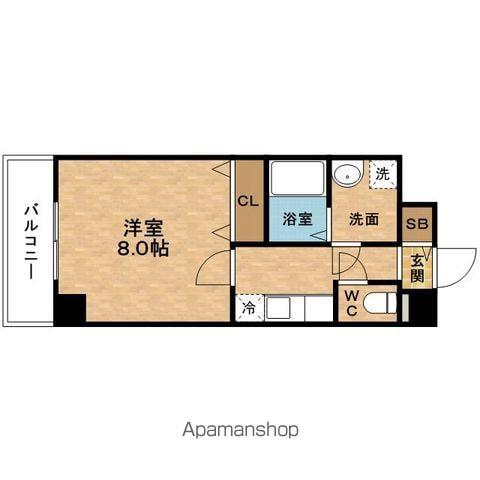 SUNNYRESIDENCEYOSHINO(1K/4階)の間取り写真