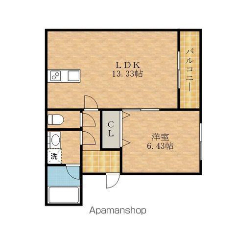 REIWAマンション(1LDK/3階)の間取り写真