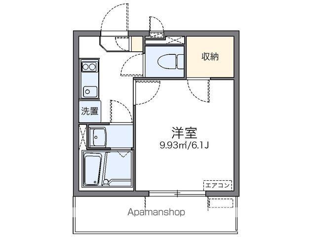 レオネクスト苅藻Ⅱ(1K/2階)の間取り写真