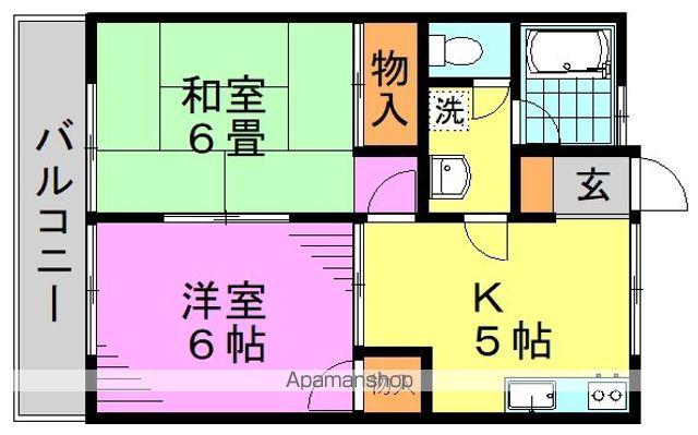 石原マンション(2DK/3階)の間取り写真