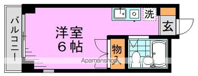 ファムスアリー(ワンルーム/2階)の間取り写真