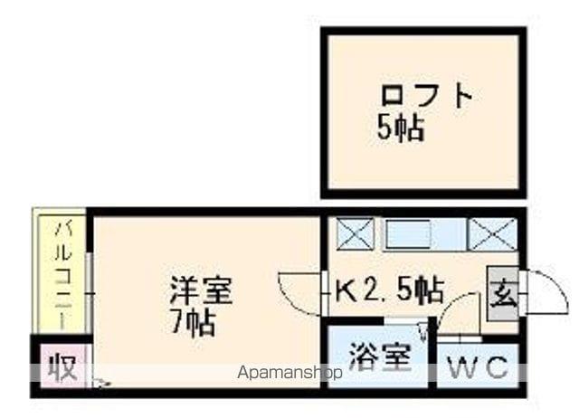 ブリックメゾン吉塚(1K/1階)の間取り写真