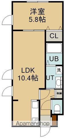 ペラッツィ富岡(1LDK/2階)の間取り写真