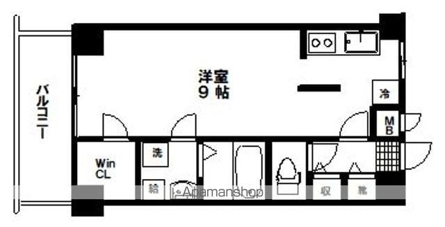 フィオーレ北山(1K/1階)の間取り写真