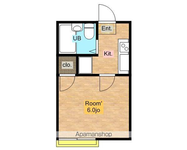 メゾン王子(1K/2階)の間取り写真