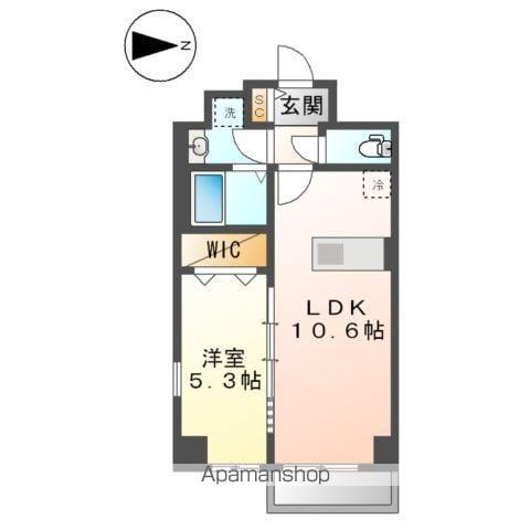 RIO GRANDE名駅(1LDK/6階)の間取り写真