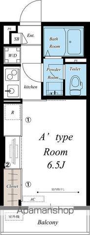 リブリ・エクセル長洲(1K/1階)の間取り写真