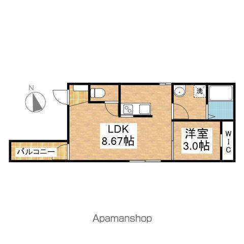 ひなたと春色のLUMINA(1LDK/3階)の間取り写真