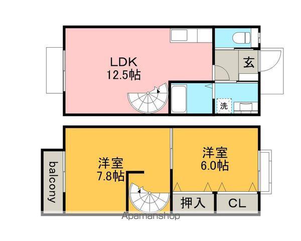 ＥＸＣＥ　福塚(2LDK)の間取り写真