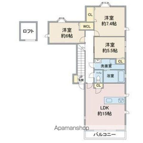 ヒルズ覚王山北(3LDK)の間取り写真