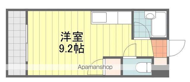 ベルメゾン南江戸(ワンルーム/2階)の間取り写真