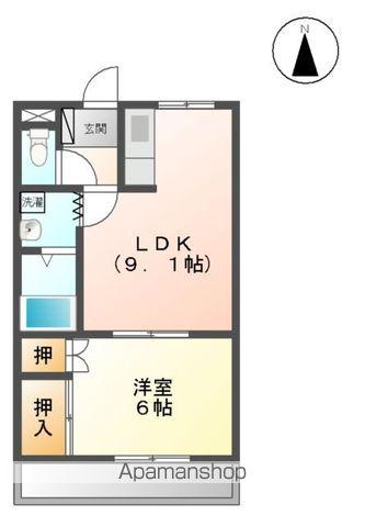 クオリティハイツ(1LDK/2階)の間取り写真