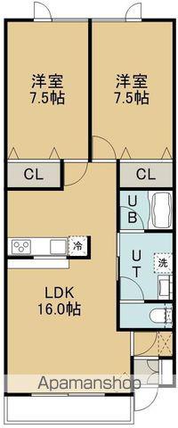 コーポラメール(2LDK/2階)の間取り写真