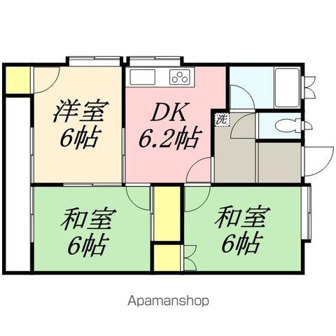 サンハイツ(3DK/2階)の間取り写真
