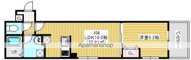 アルカンシエル柏(1LDK/1階)の間取り写真