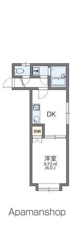 レオパレス千歳町第1F(1DK/1階)の間取り写真