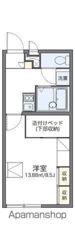 レオパレスラークⅡ(1K/2階)の間取り写真