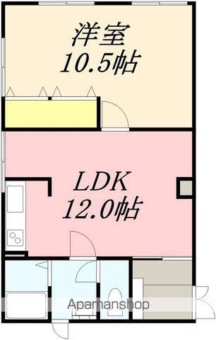 マンション三上(1LDK/1階)の間取り写真