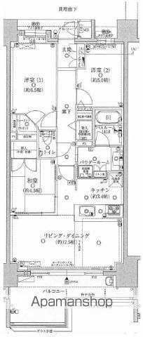 プレミスト橘公園通(3LDK/13階)の間取り写真