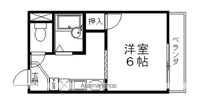 ベルロード福満(1K/2階)の間取り写真