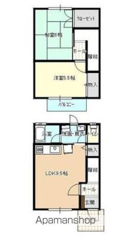 メゾン・ヴェレーキップ(2LDK/1階)の間取り写真