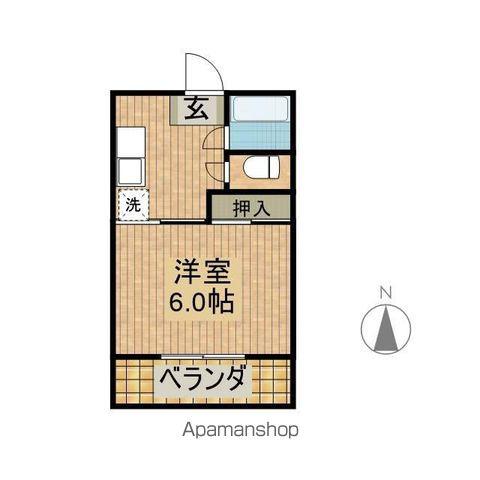 加利里サンハイツ(1K/2階)の間取り写真