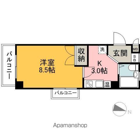 デューク土岐(1K/3階)の間取り写真