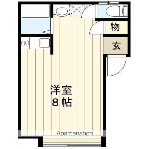 ジュネス・クリエイトD(ワンルーム/1階)の間取り写真