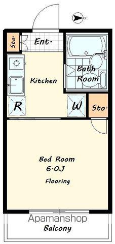 イーグル駒場マンション(1K/3階)の間取り写真