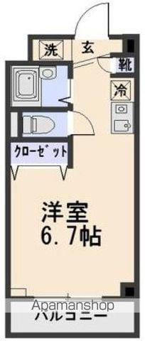 コート富士館(ワンルーム/1階)の間取り写真