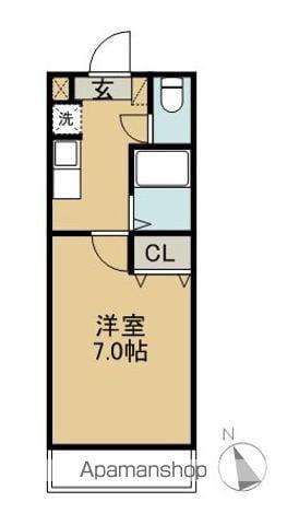 エクセルフジエ(1K/1階)の間取り写真