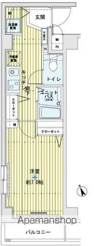 メインステージ久我山(1K/1階)の間取り写真