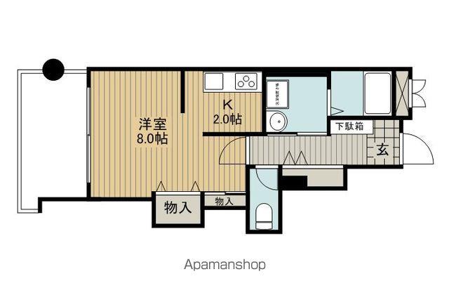 コンフォールパレスMG(1K/2階)の間取り写真