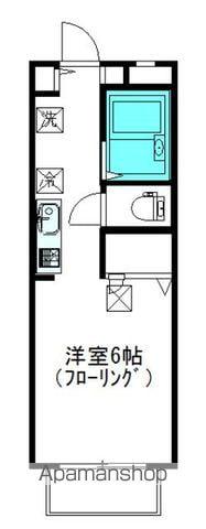 ハイム丘(1K/1階)の間取り写真