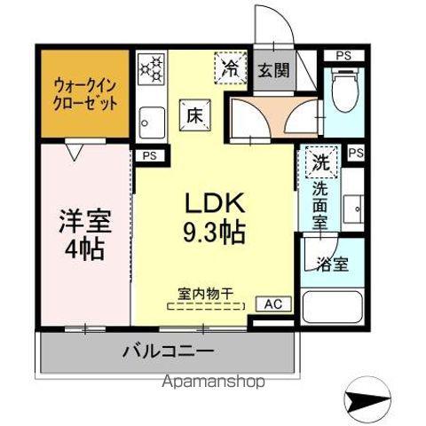 LEONE RESIDENCE(1LDK/1階)の間取り写真