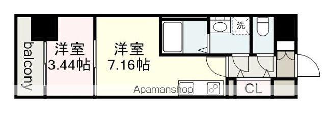 ARTIZA金山(1DK/8階)の間取り写真