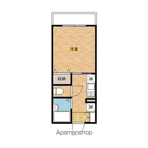 犬目学生マンション(ワンルーム/3階)の間取り写真