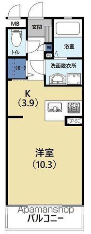 アソシエ PLUS(ワンルーム/2階)の間取り写真