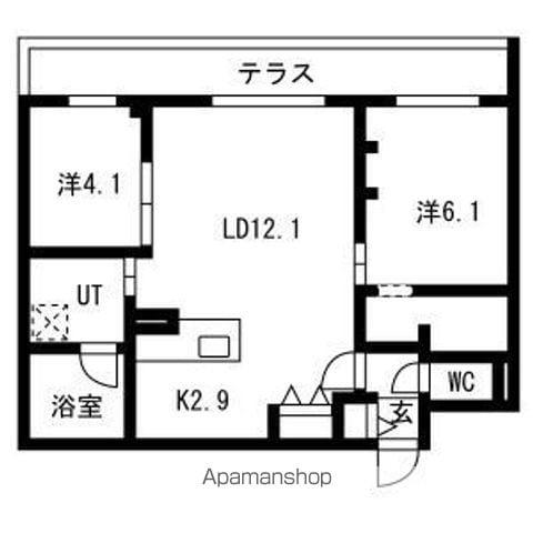 LIEN南郷13(2LDK/1階)の間取り写真