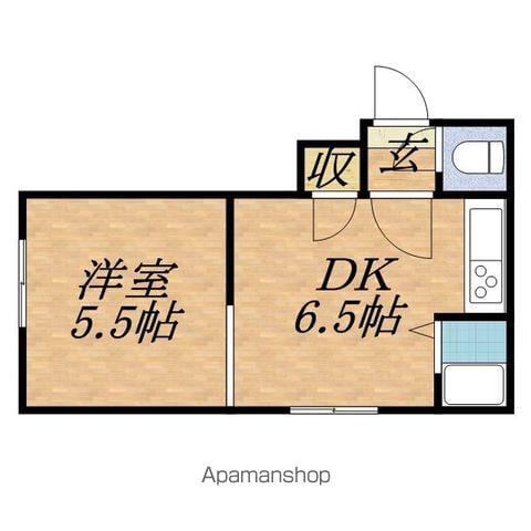 アメニティハイム壱番館(1DK/2階)の間取り写真