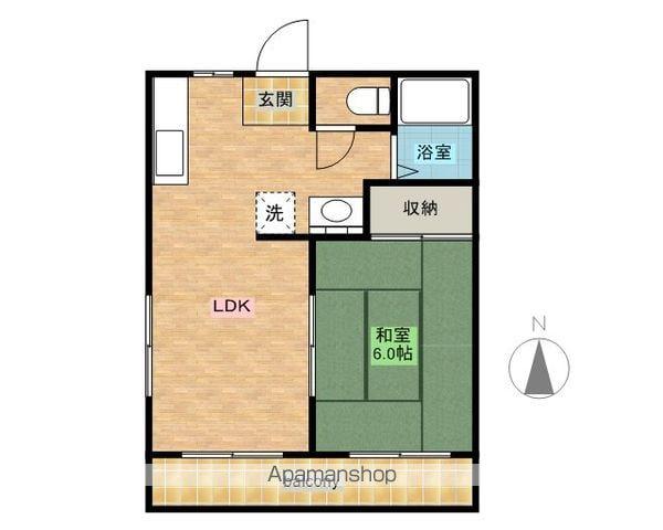 メゾン第一ABCD(1DK/1階)の間取り写真