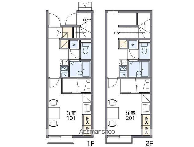 レオパレス日開野(1K/1階)の間取り写真
