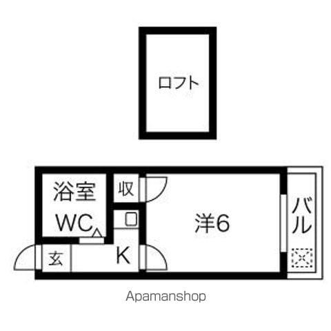 MORE GRACE(1K/2階)の間取り写真