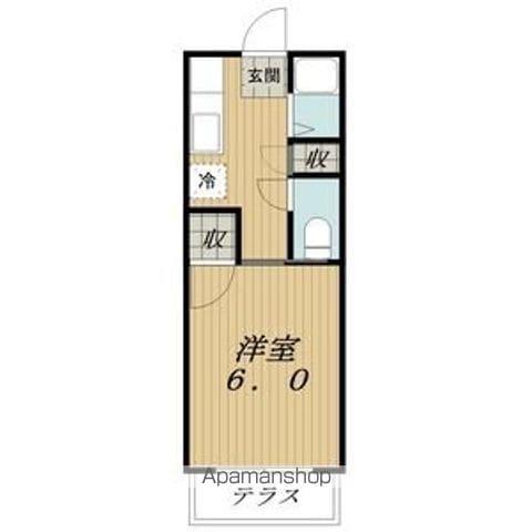 ロイヤル小塩V(1K/1階)の間取り写真