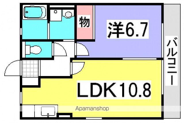 レトアKSⅡ(1LDK/1階)の間取り写真