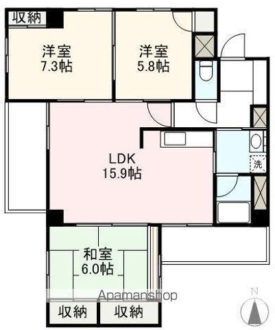 ナチュールプレイスⅠ(3LDK/2階)の間取り写真