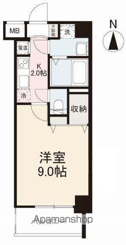 グランドヒルズ高松(1K/3階)の間取り写真