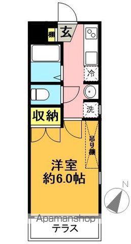 メゾンシャルム(1K/1階)の間取り写真