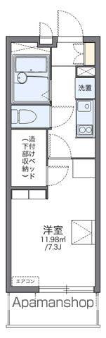 レオパレス柳(1K/1階)の間取り写真