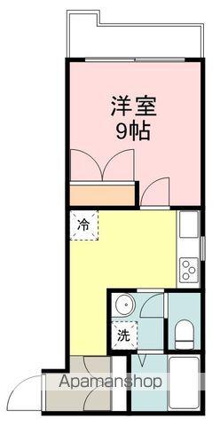 SKRハイツⅡ(1K/1階)の間取り写真